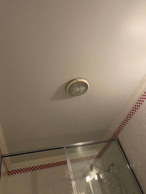 Ceiling repair and repainting in a Hamptons home