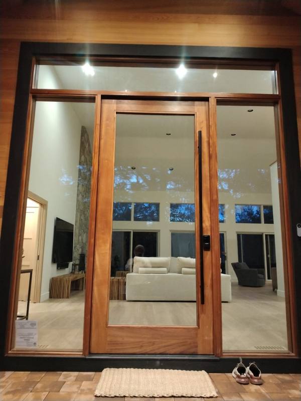 Refinished solid wood entry door in Sag Harbor NY